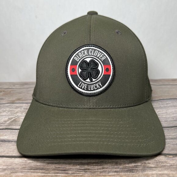 Black Clover Live Lucky Golf Snapback Hat Olive Green Embroidered OSFA - Picture 3 of 13